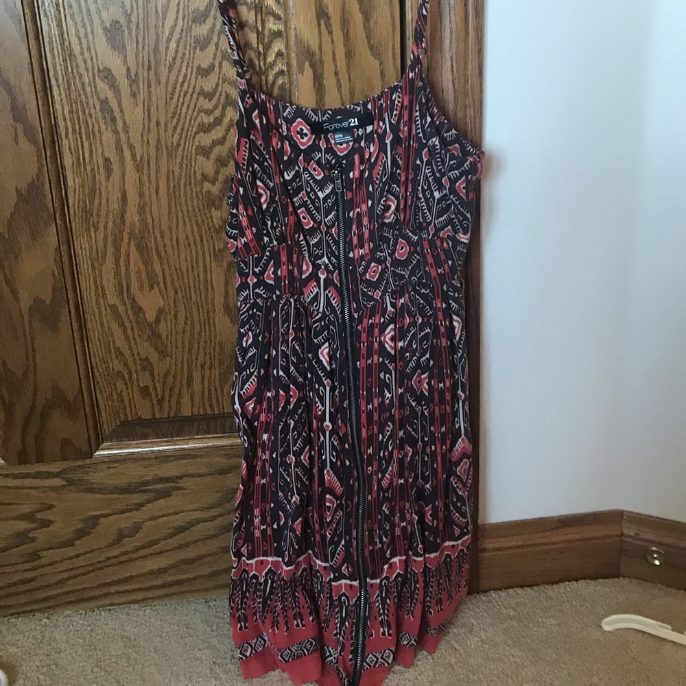 Forever 21 Tribal Zipper Sundress